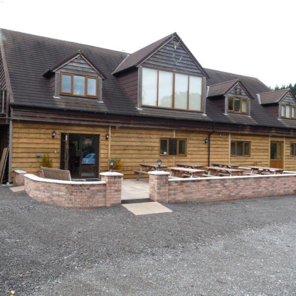 The cafe and tackle shop at Furnace Mill Fishery in Worcestershire