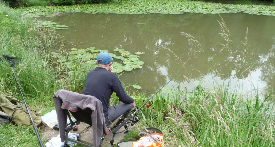 Dad's Pool at Temple Farm Fishery at Wolvey near Hinckley