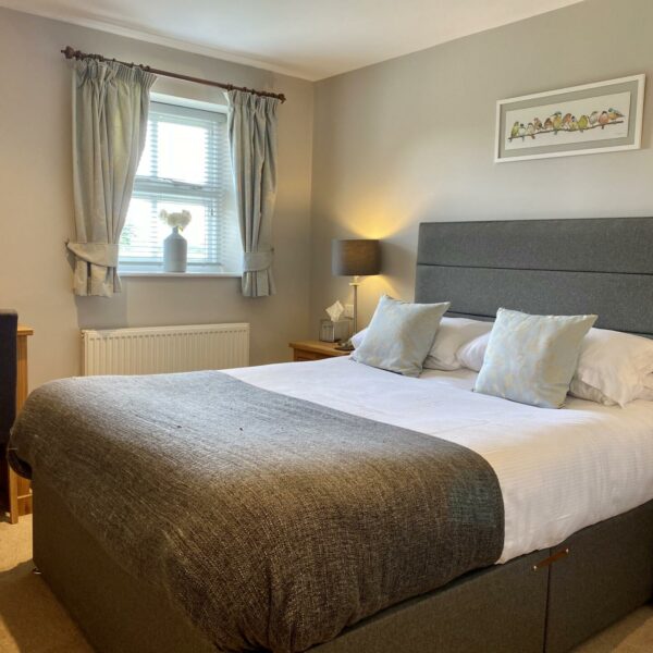 A double room at New Farm Fishery in Cheshire