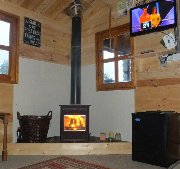 The Boathouse cabin at Countryside Cabins fishery in Herefordshire