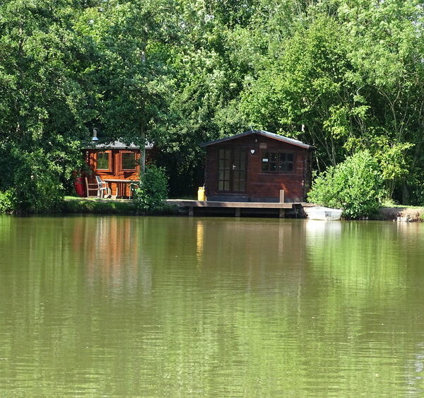 The Outpost cabin at Countryside Cabins fishery in Herefordshire