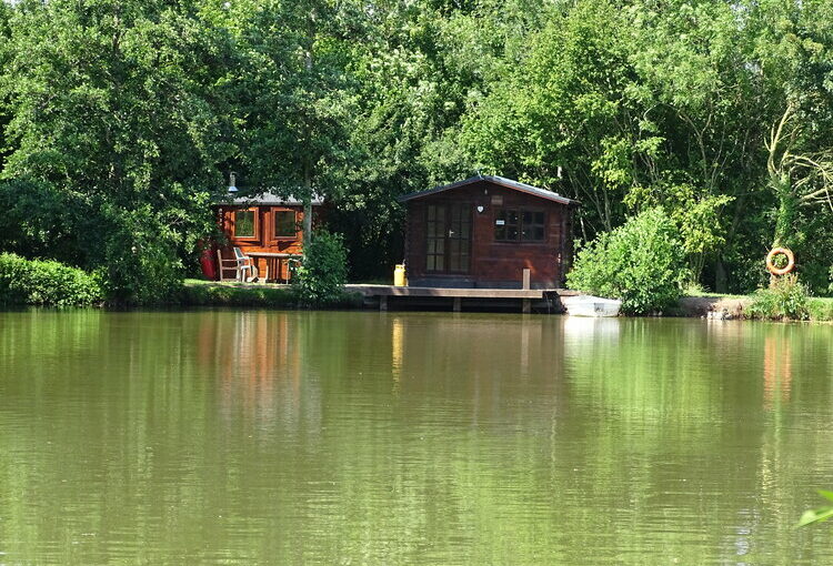 The Outpost cabin at Countryside Cabins fishery in Herefordshire