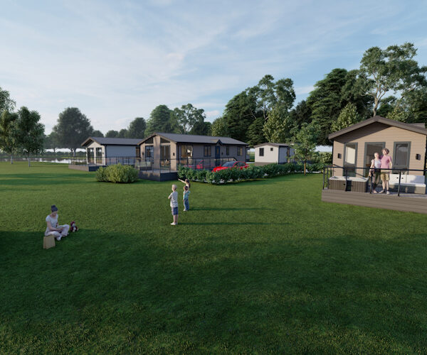 Artist's impression of the Derwent Oaks Lake and Country Park in the East Riding of Yorkshire