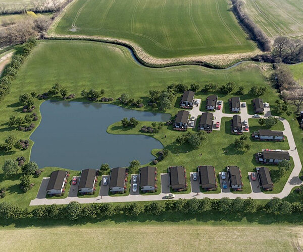 A site plan of the Derwent Oaks Lake and Country Park in the East Riding of Yorkshire