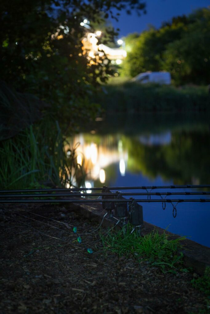 An electronic alarm is recommended for fishing all night