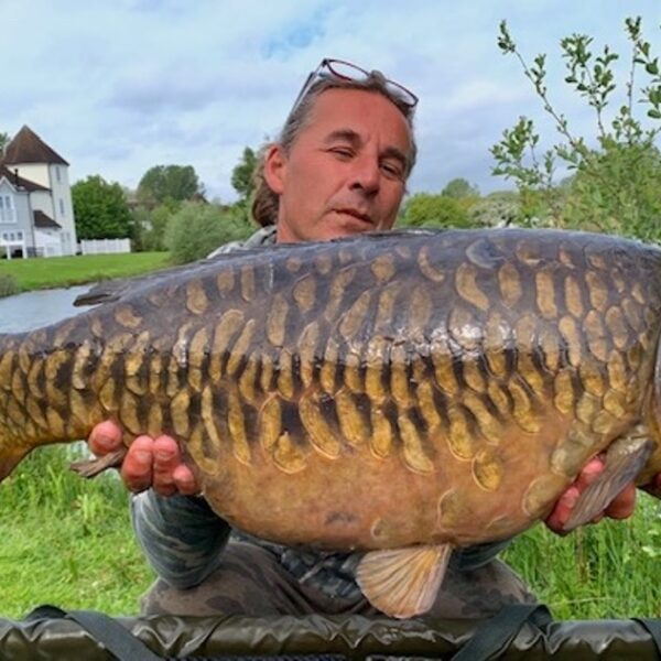 A fish caught at Cotswold Water Park