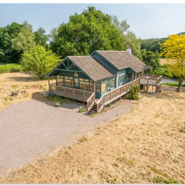 For Sale: Alisier Lodge with half a mile of River Usk fishing