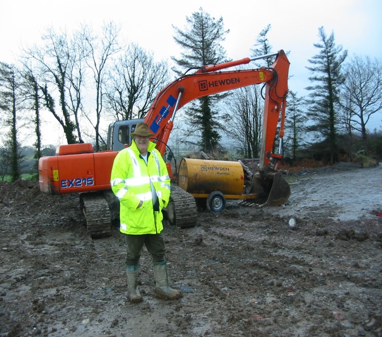Building a coarse fishery - earth moving equipment